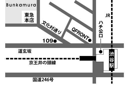 Bunkamuraシアターコクーン　案内図